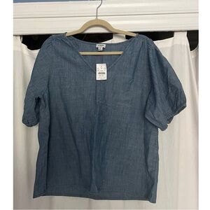 J. Crew Factory Chambray  Top